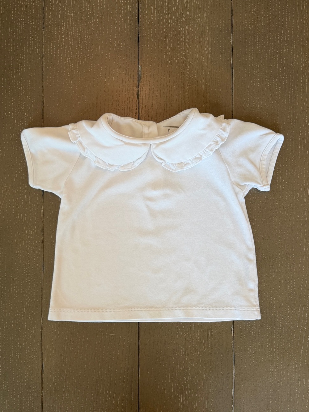 Lila And Hayes Girl's Short Sleeve Cotton Peter Pan Collar Polo/Blouse • Size 4T